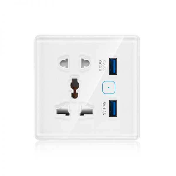 Universal WIFI SMART SOCKET WITH 2USB PORTS