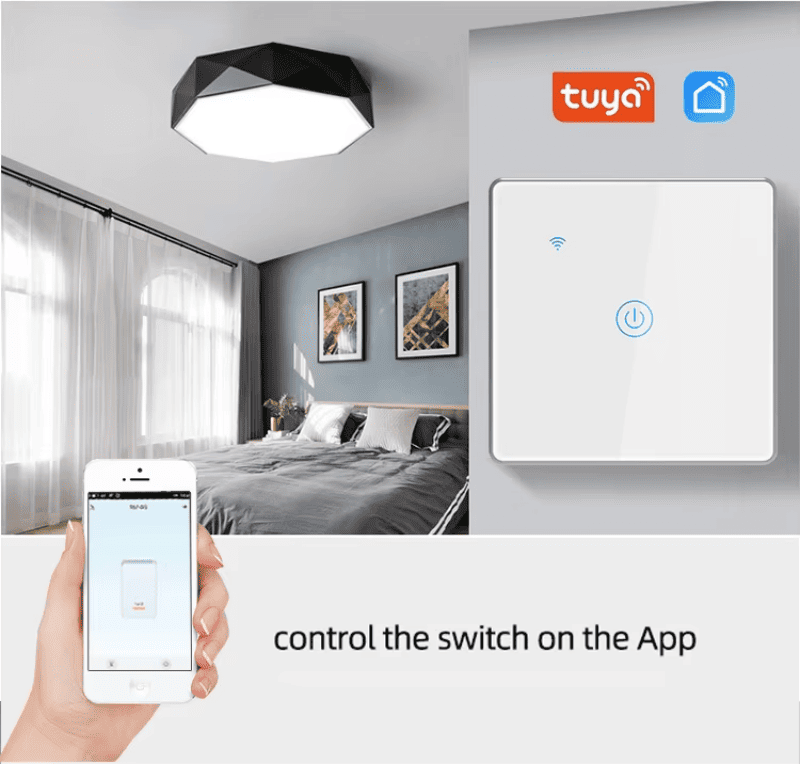 wifi metal bezel smart switch 1gang