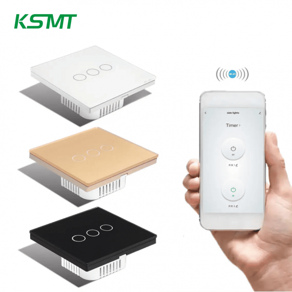 EU RF WIFI 3gang touch switch