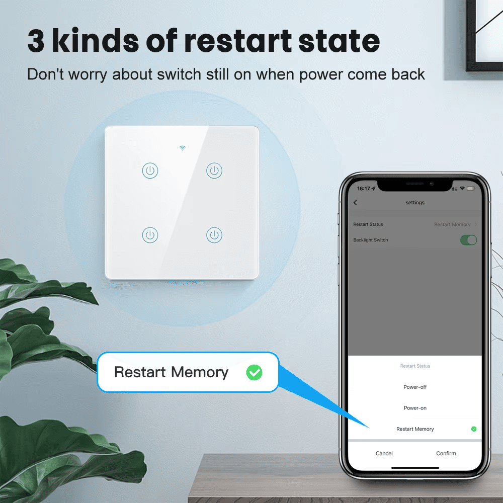 4x4 Brazil WIFI smart switch