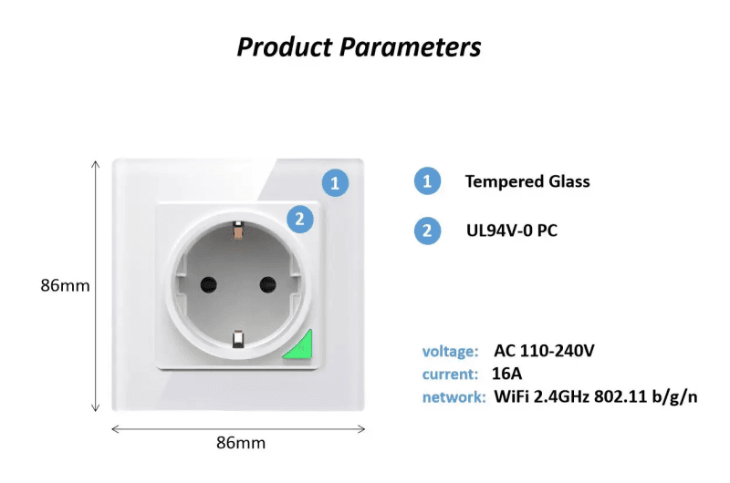 WIFI EU WALL SOCKET