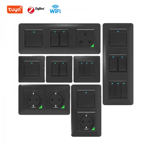 DIY Combination EU/UK/UN WIFI ZIGBEE Smart Wall Switch&Socket