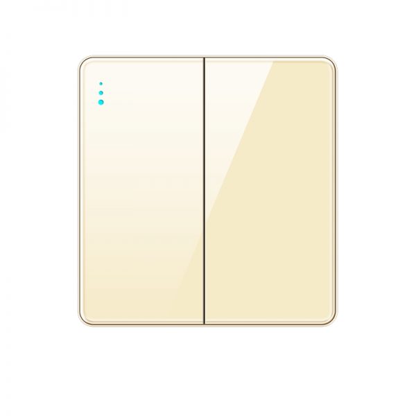 Tempered Glass 2gang 1way Wall Switch - Image 4