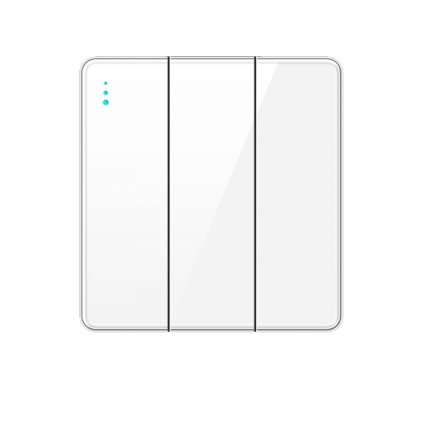 Tempered Glass 3gang 1way Wall Switch