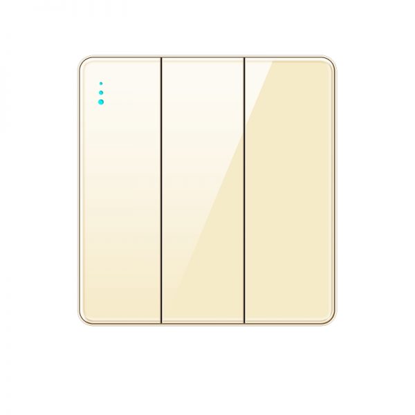 Tempered Glass 3gang 1way Wall Switch - Image 4