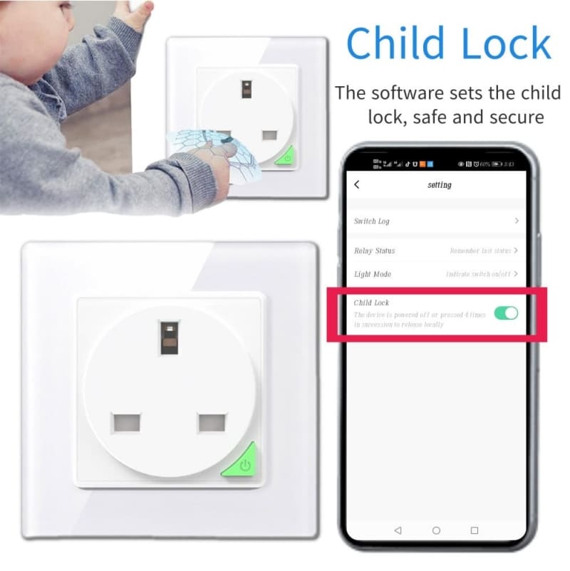 WIFI UK WALL SOCKET 