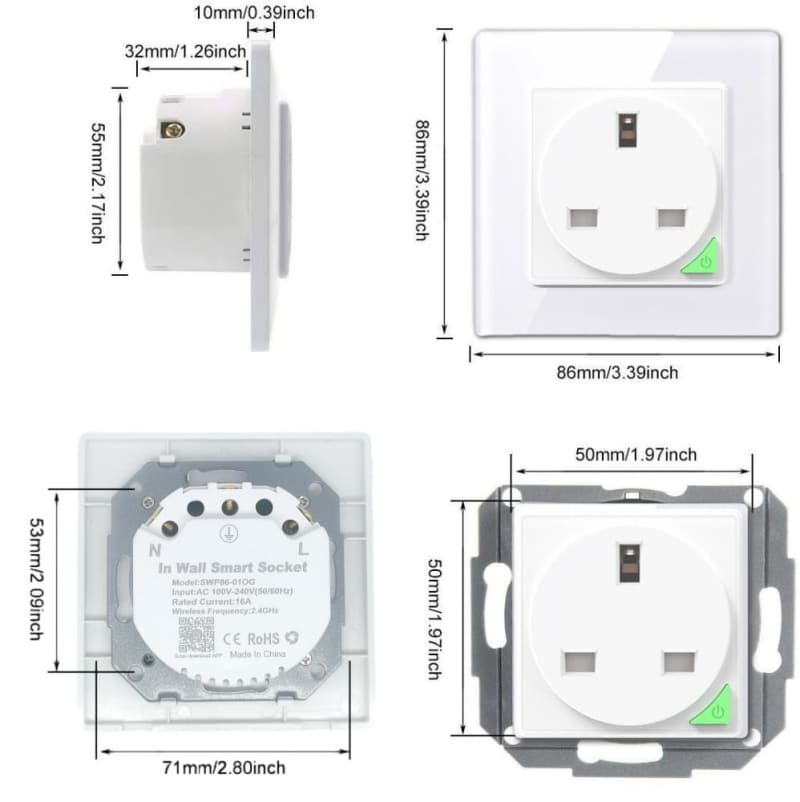 WIFI UK WALL SOCKET 