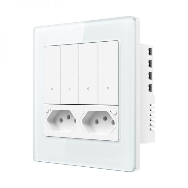 Smart Home WiFi 4buttons Wall Switch&Socket Brazil Standard - Image 4