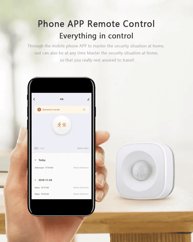 wifi smart PIR Motion Sensor 