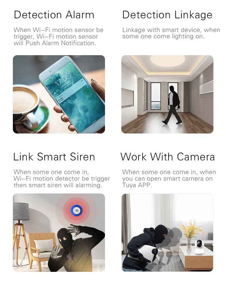 wifi smart PIR Motion Sensor