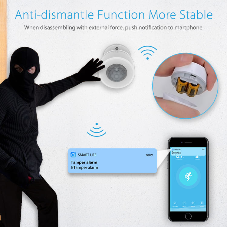 WIFI PIR detector with USB Power