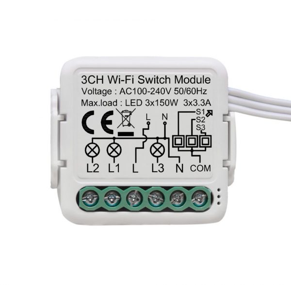 10A WIFI 1/2/3/4gang Smart Switch Module - Image 4