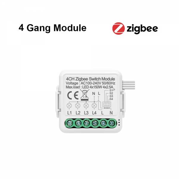 Zigbee 10A 1/2/3/4gang Smart Switch Module - Image 5