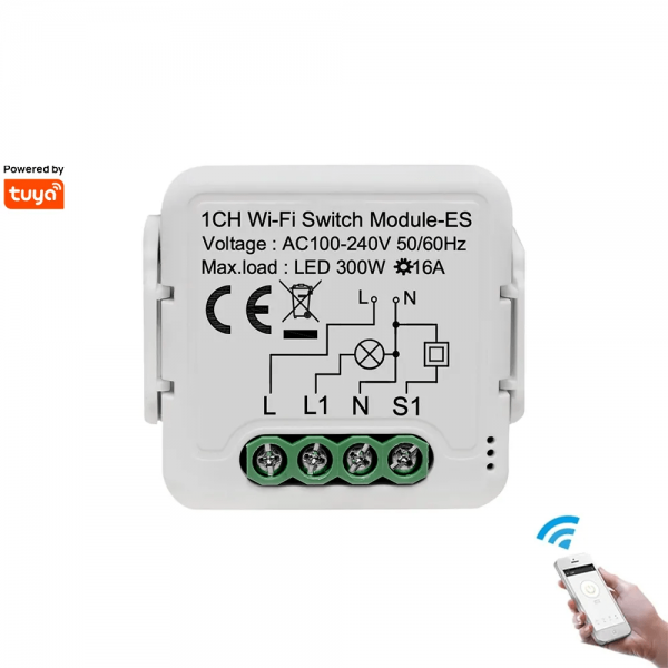 Wifi Smart DIY Switch Module 16A With Energy Monitor