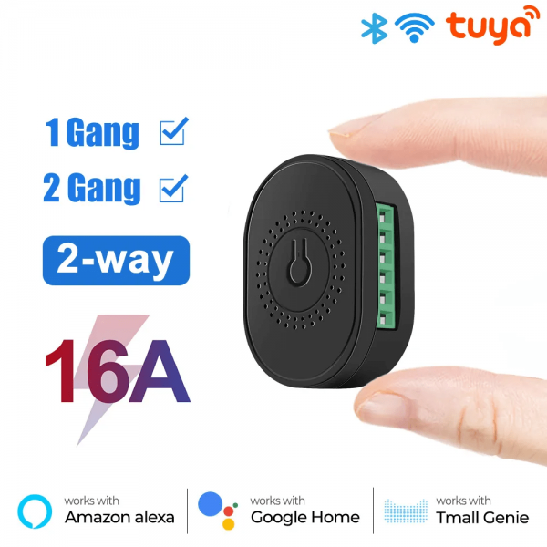 16A 1/2 Gang Tuya WiFi Smart Switch Module