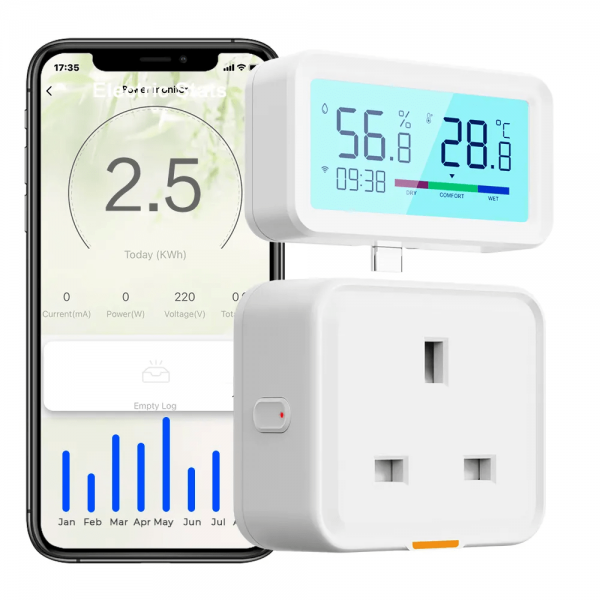 Type C 16A WiFi RF433 Tuya Smart Home Plug UK Socket - Image 2