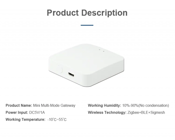 Tuya Mini Ble mesh 3 in 1 WiFi multi-mode Gateway - Image 4