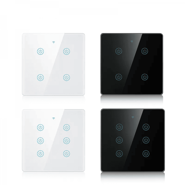 Tuya 6gang WiFi Brazil 4X4 Glass Panel Touch Switch - Image 4