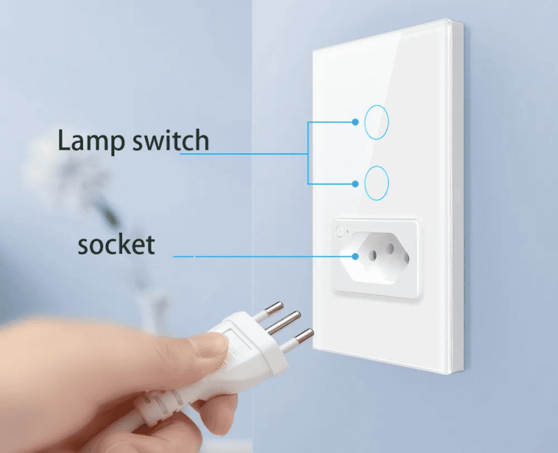 brazil 2gang smart touch switch&socket