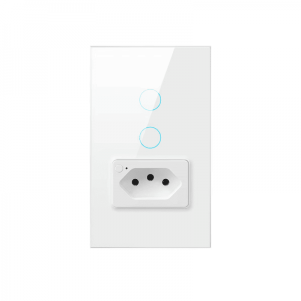 Smart Home Brazil Standard WiFi 2gang Wall Touch Switch&Socket