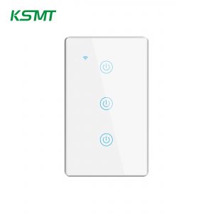 Tuya Smart US 3gang Metal Bezel Wifi Touch Switch