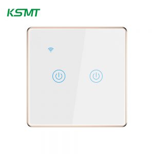 wifi metal bezel smart switch 2gang