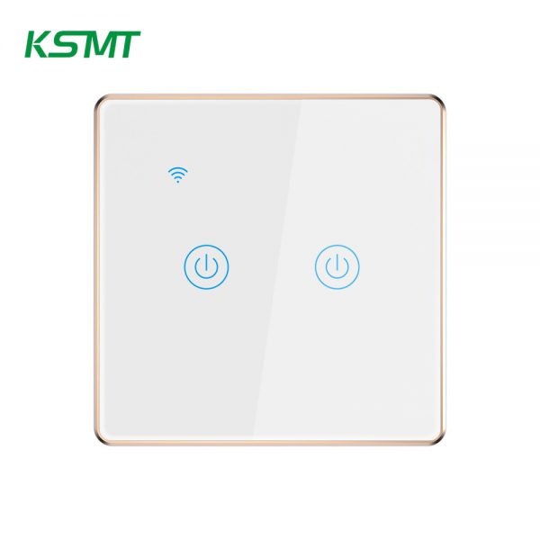 wifi metal bezel smart switch 2gang