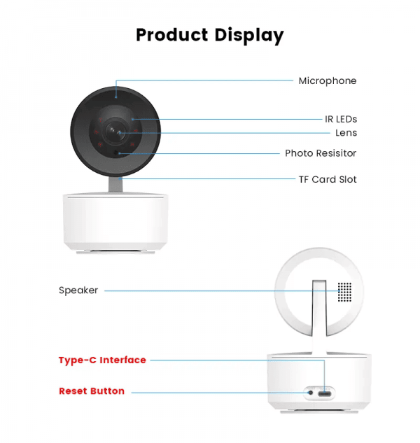 TUYA Smart Home 1080P Indoor IR night vision wireless Smart Camera - Image 5