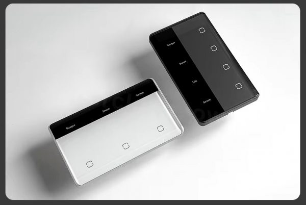 US curved glass with LED display switch