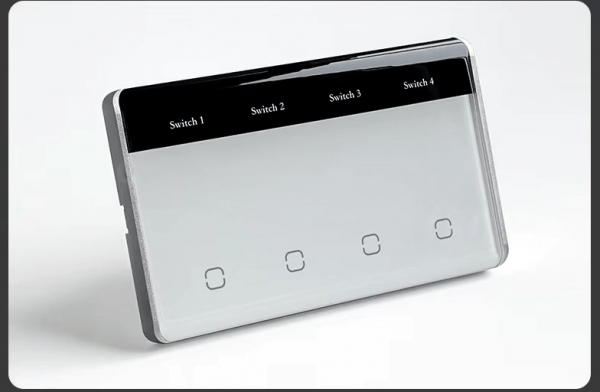 US curved glass with LED display switch