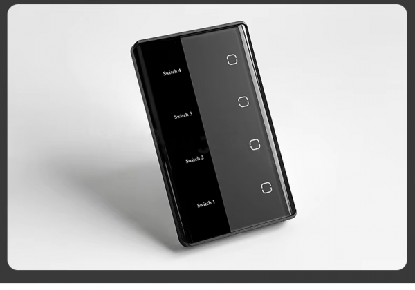 US curved glass with LED display switch