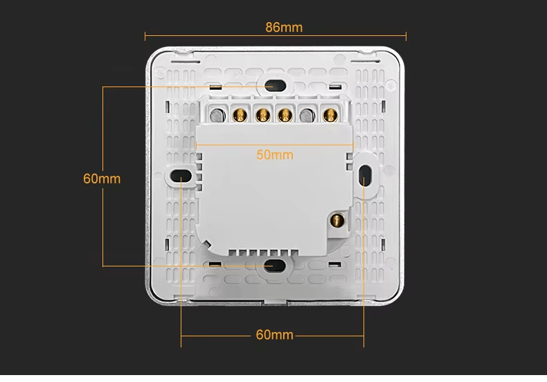 curved glass with LED display switch