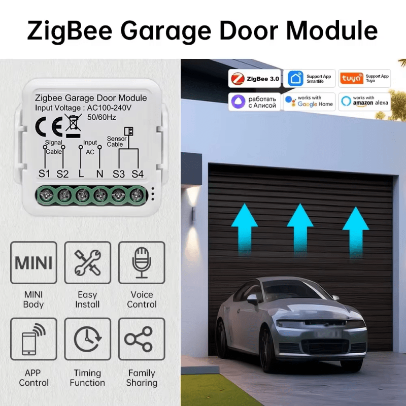 zigbee garage door module