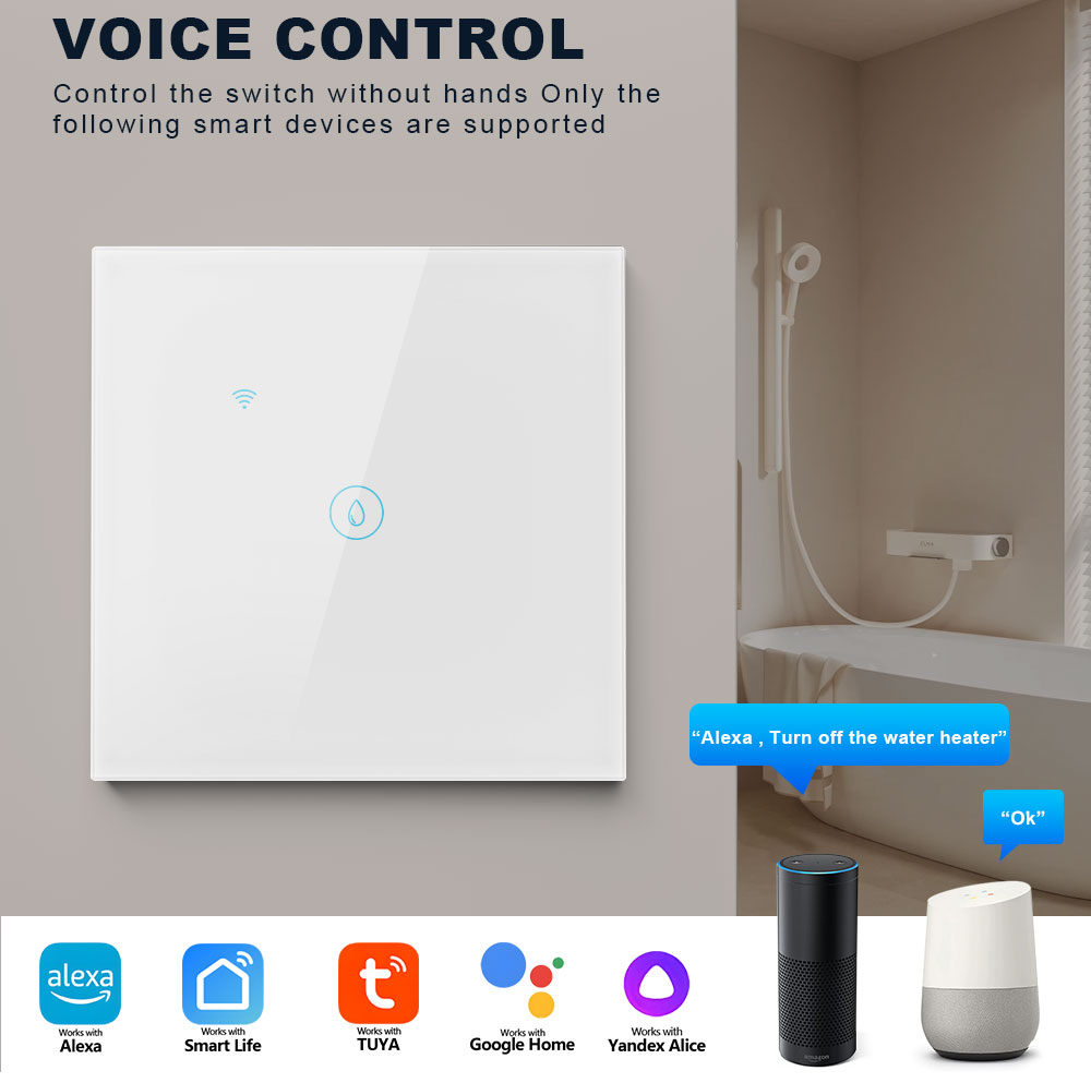 5000W water heater switch with power metering